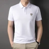 Zhu Di Cotton Iron Blood Lapel 2023 Summer Men's Polo shirt short-sleeved for middle-aged and young men, half-sleeved details Picture